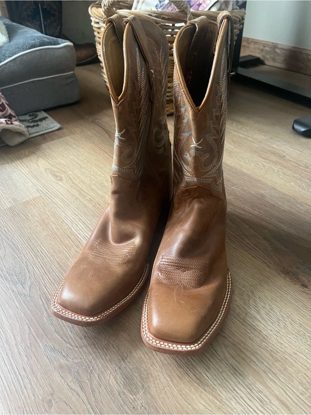 Twisted X Women's Brown Leather Heeled Cowboy Boots